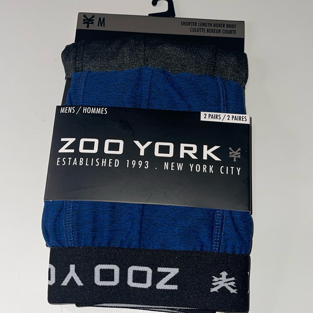 Zoo York Mens 2pack Shorter Length Boxer Briefs